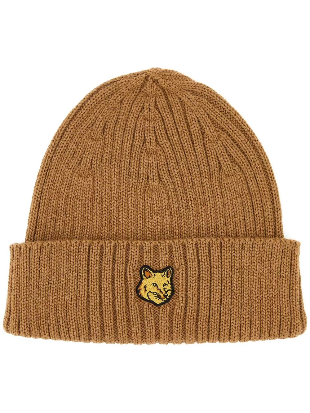 Cheap Maison Kitsune logo-patch beanie hat Women 0124