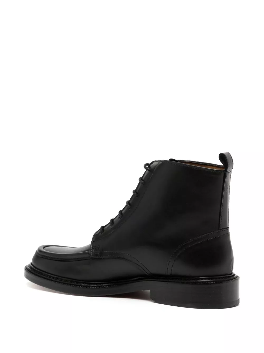 Affordable Maison Kitsune lace-up leather boots Men 0127