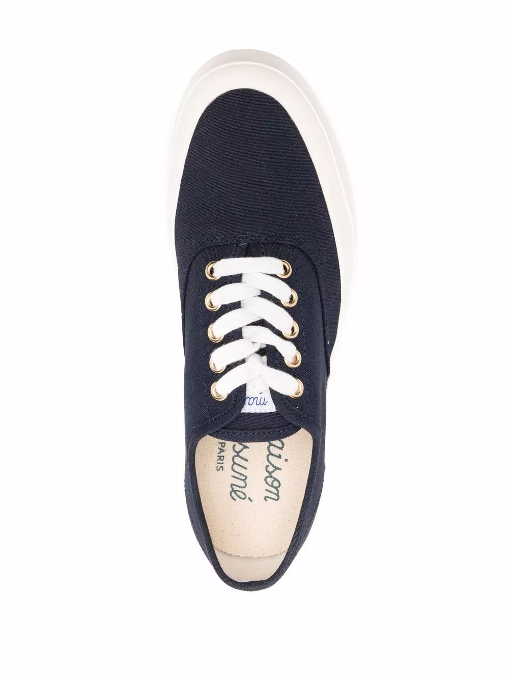 Cheap Maison Kitsune low-top canvas sneakers Men 0114