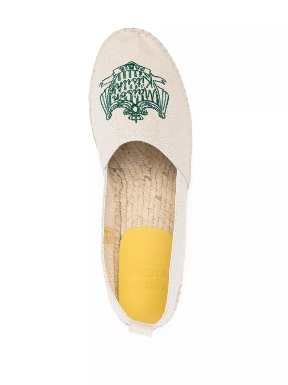 Affordable Maison Kitsune embroidered-logo espadrilles Men 0127