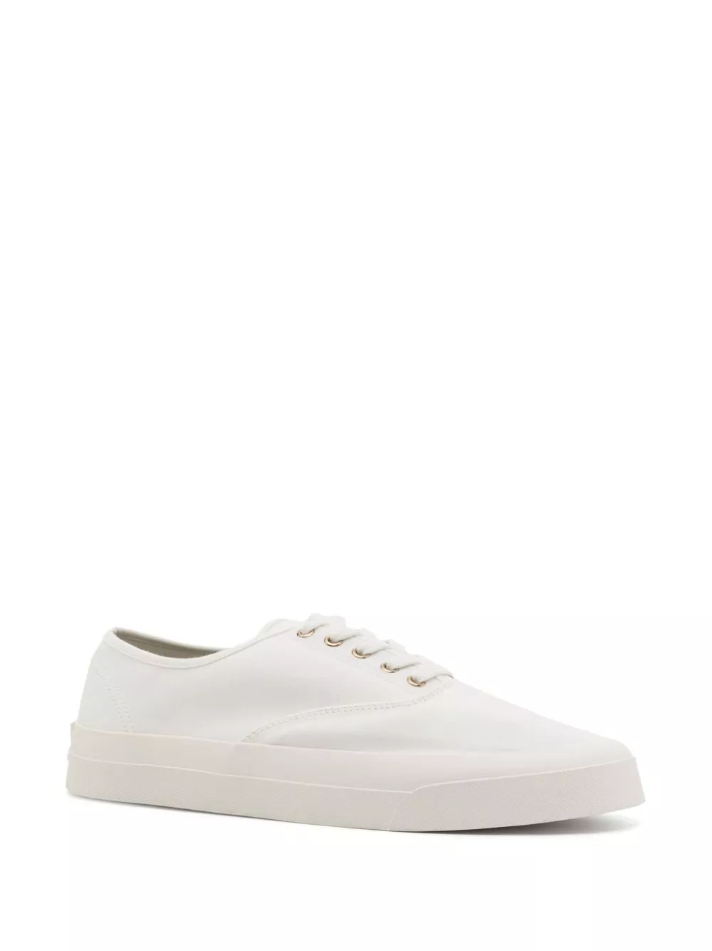 Affordable Maison Kitsune lace-up canvas sneakers Men 0114