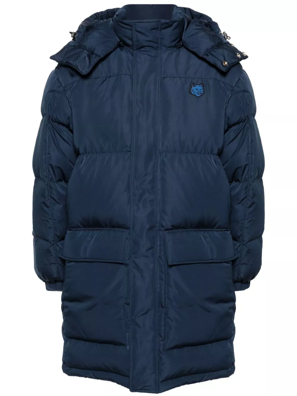 Maison Kitsune Fox-applique padded coat Men 0113