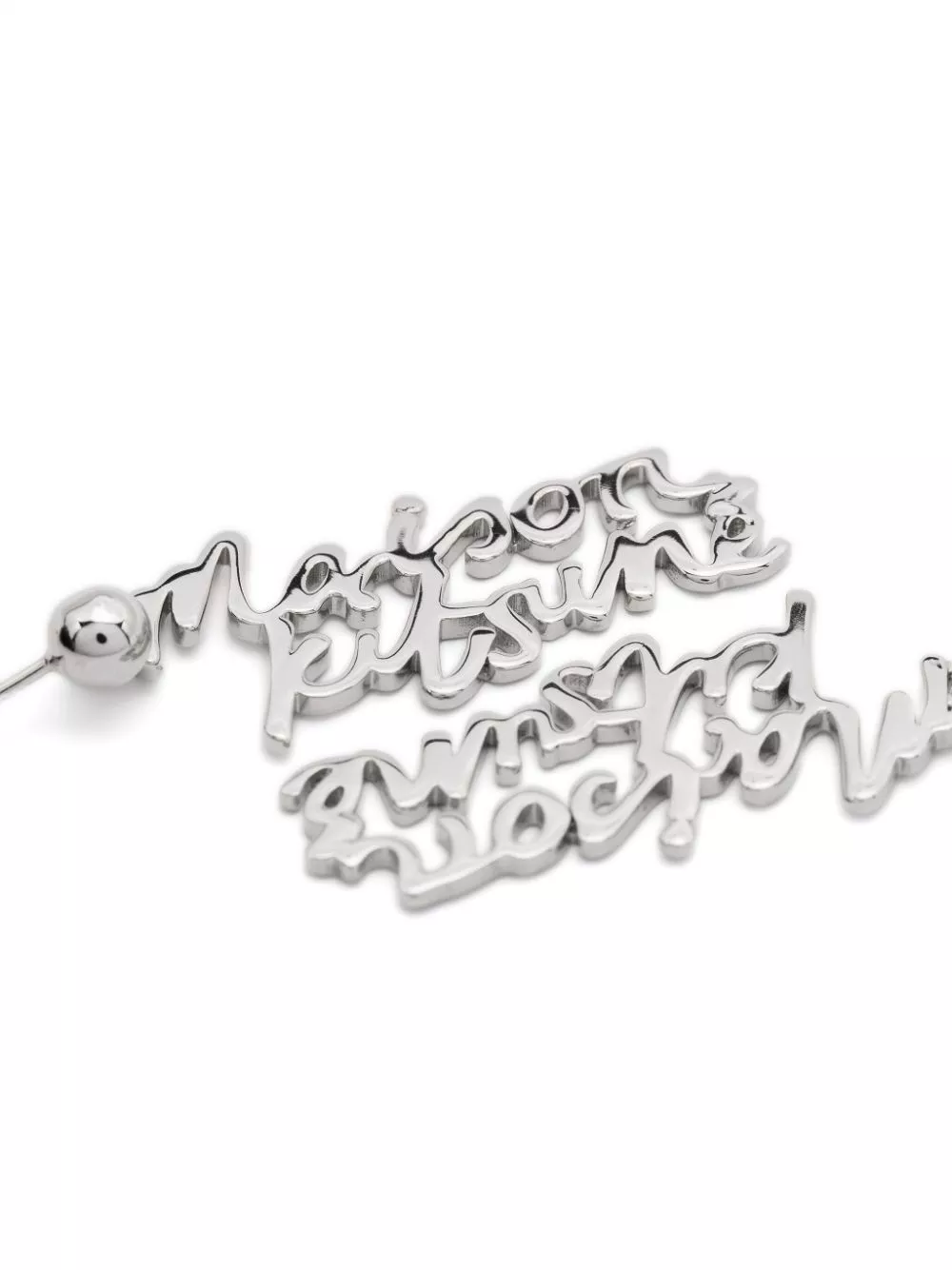 Affordable Maison Kitsune handwritten-logo earrings Women 0113