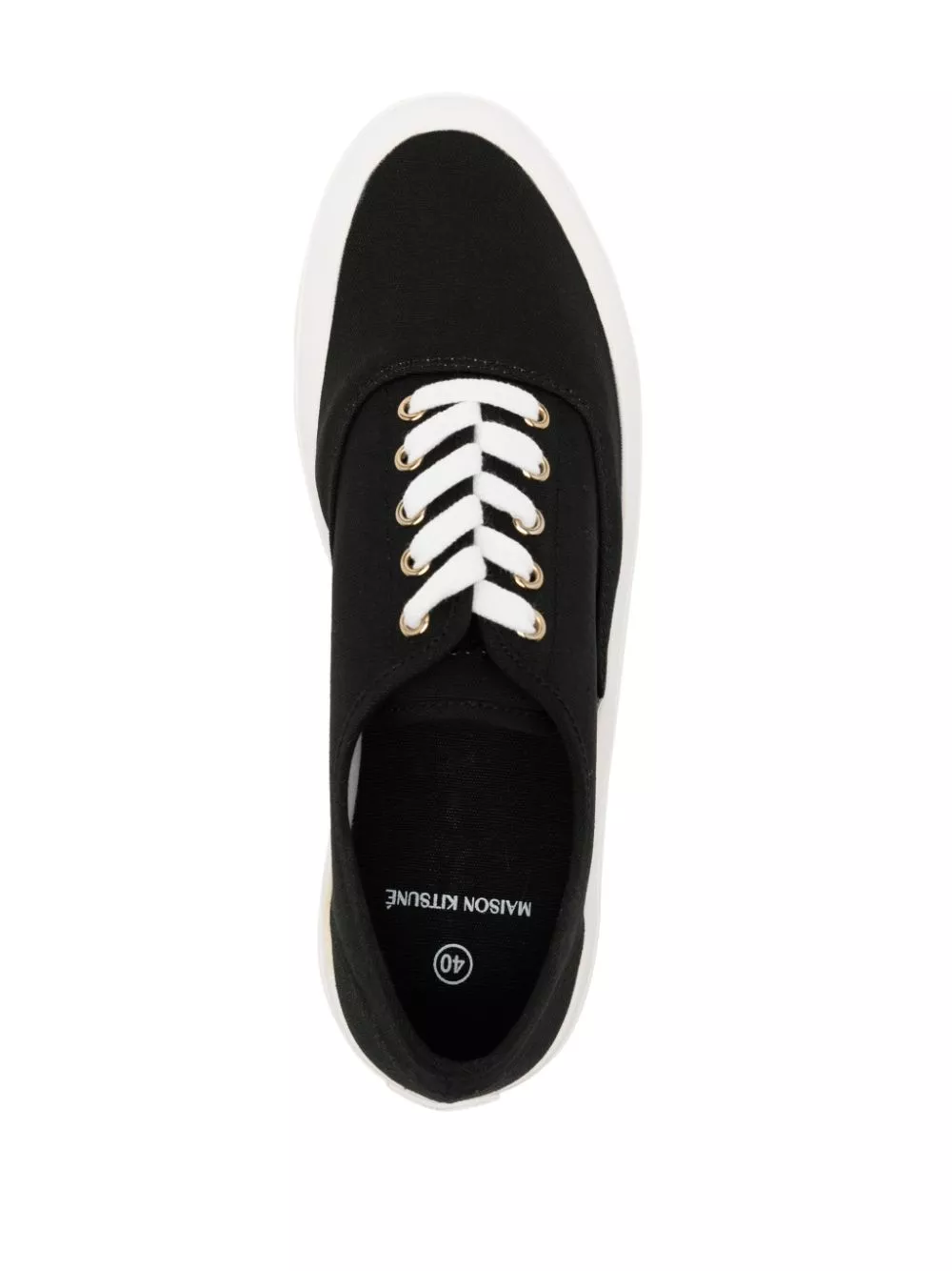 Cheap Maison Kitsune lace-up sneakers Men 0114