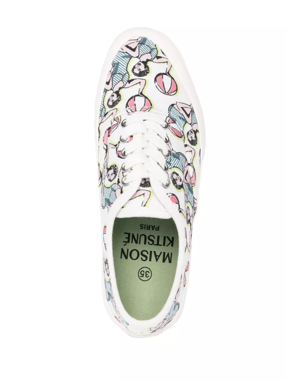 Affordable Maison Kitsune x Hotel Olympia Dancing Girls sneakers Women 0116