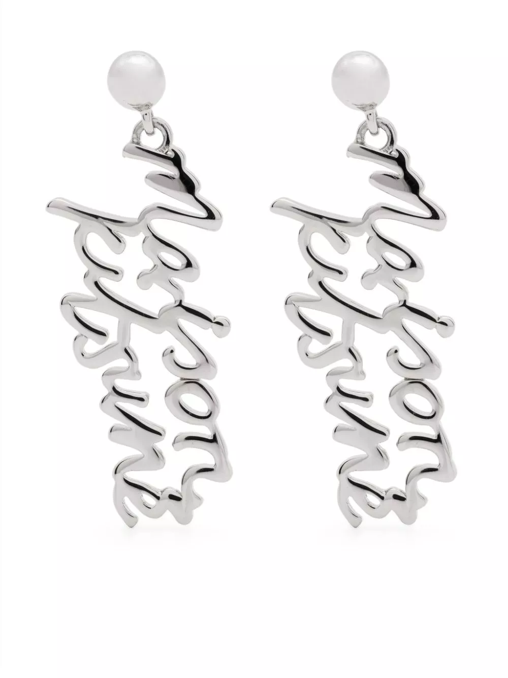 Maison Kitsune handwritten-logo earrings Women 0113