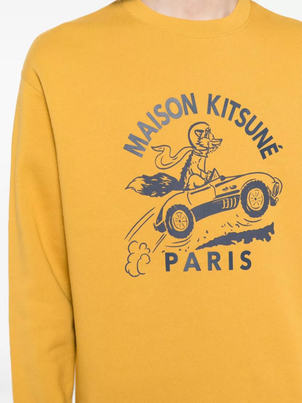 Cheap Maison Kitsune Racing Fox cotton sweatshirt Men 0113