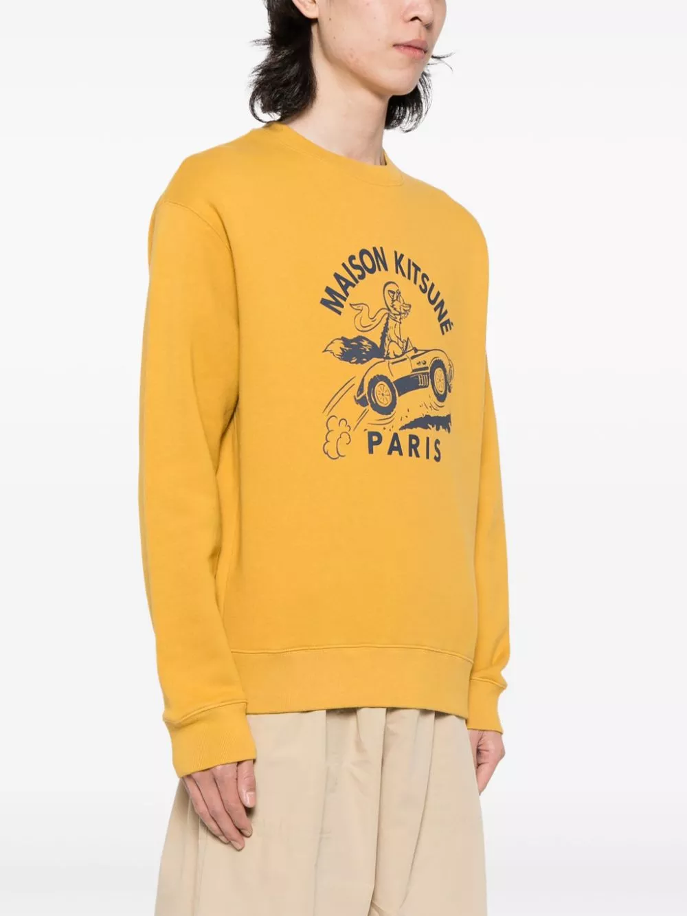 Cheap Maison Kitsune Racing Fox cotton sweatshirt Men 0113