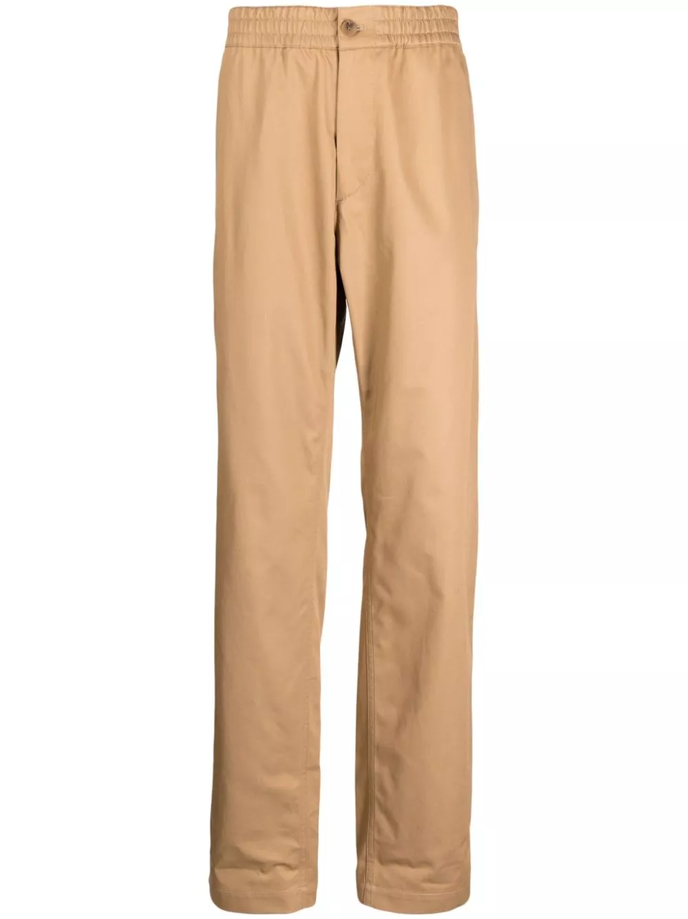 Affordable Maison Kitsune mid-rise straight-leg trousers Men 0123