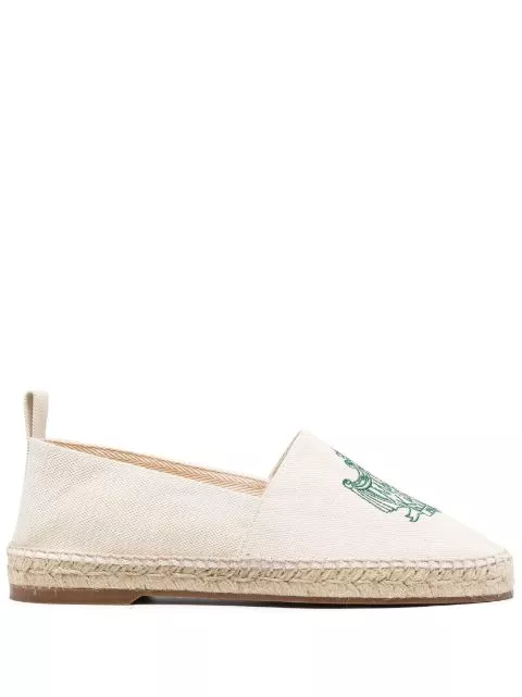 Affordable Maison Kitsune embroidered-logo espadrilles Men 0127