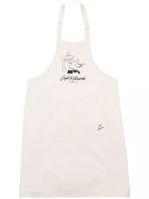 Affordable Maison Kitsune Fox Cup cotton apron Men 0129