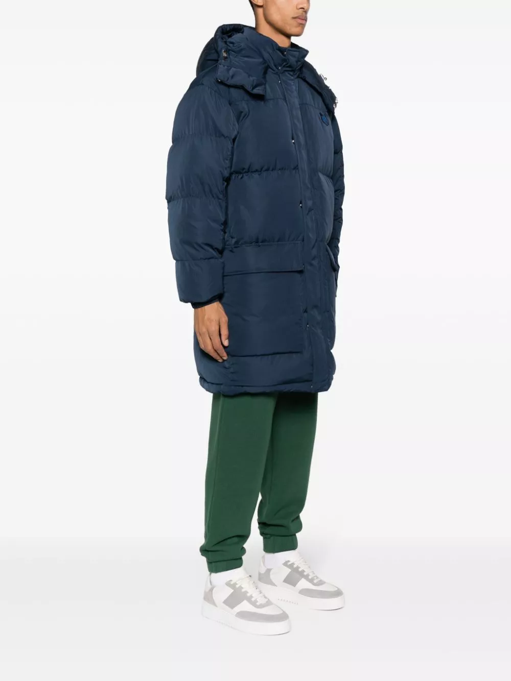 Affordable Maison Kitsune Fox-applique padded coat Men 0113