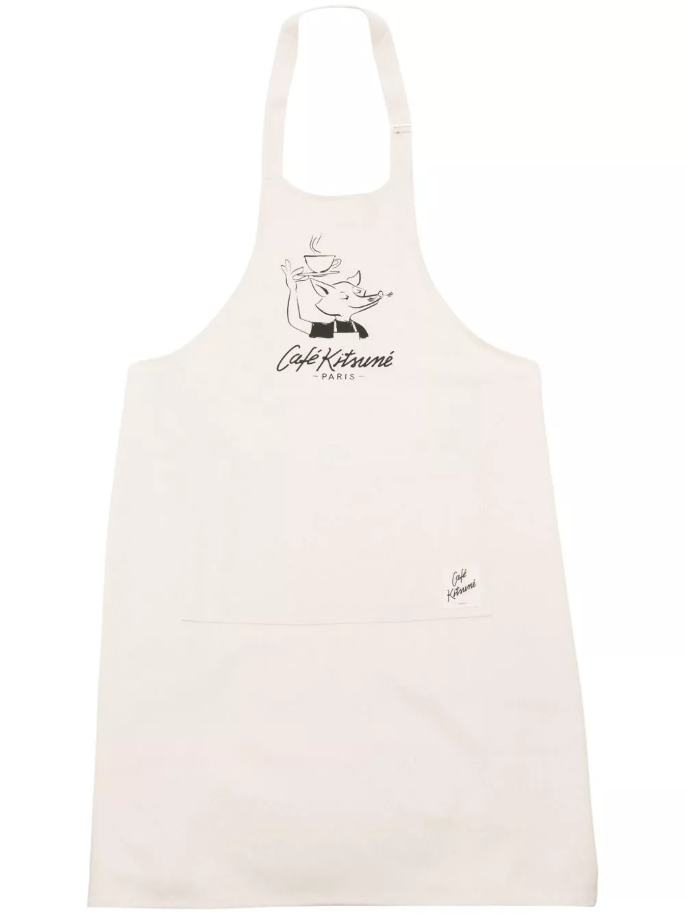 Affordable Maison Kitsune Fox Cup cotton apron Men 0129