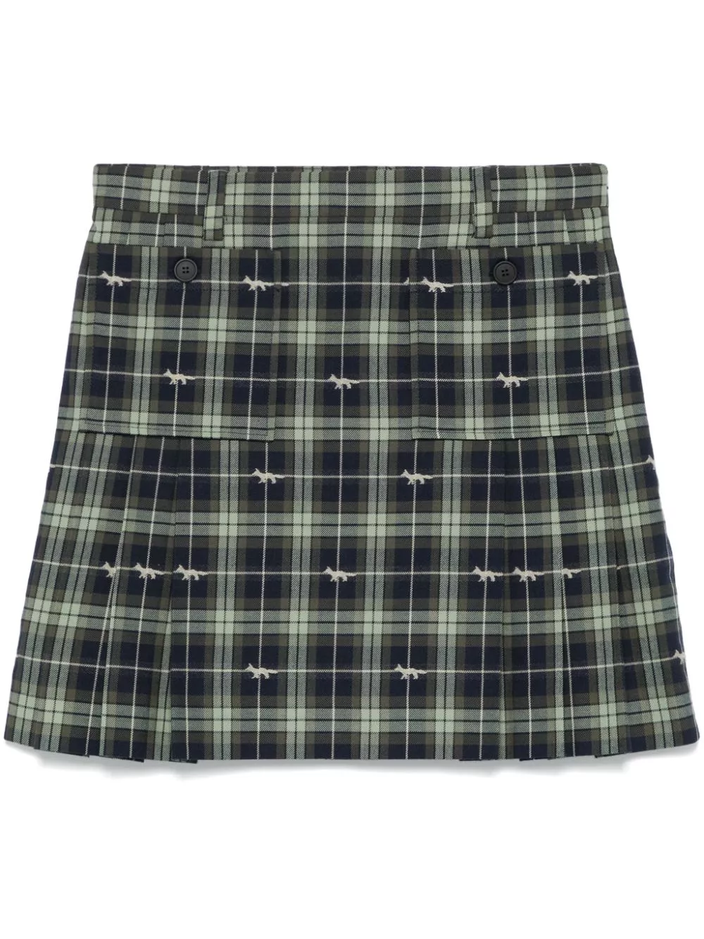 Maison Kitsune pocket-embellished pleated mini skirt Women 0113