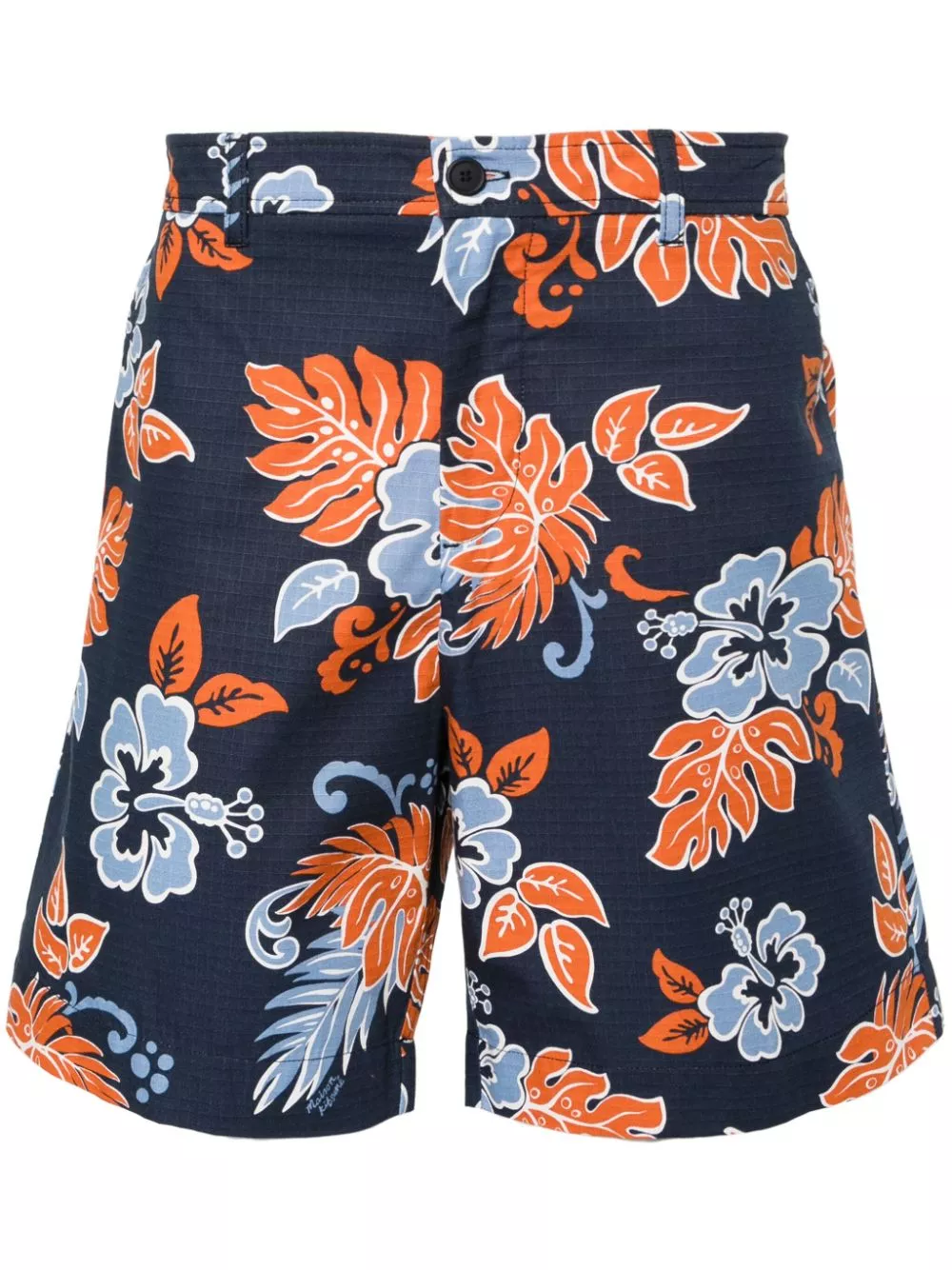 Maison Kitsune floral-print ripstop shorts Men 0113