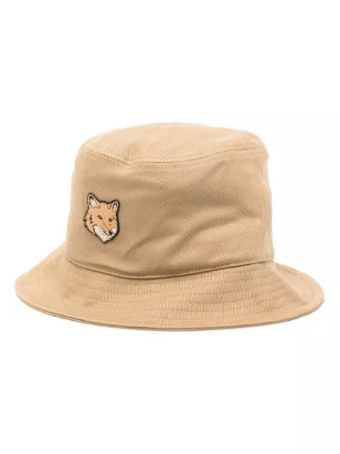 Affordable Maison Kitsune Bold Fox Head bucket hat Women 0129