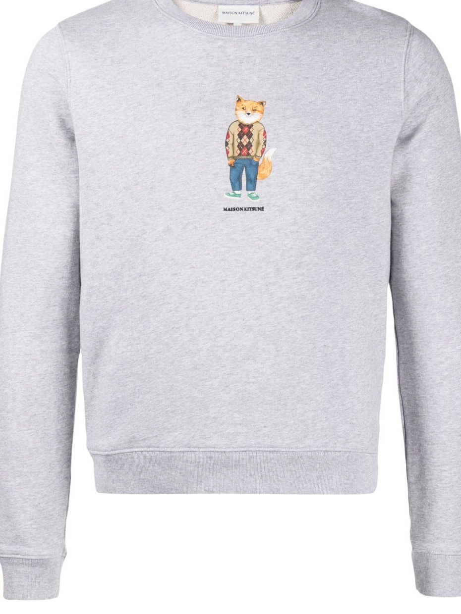 Affordable Kitsune cotton sweatshirt fox-print Maison Women 0223