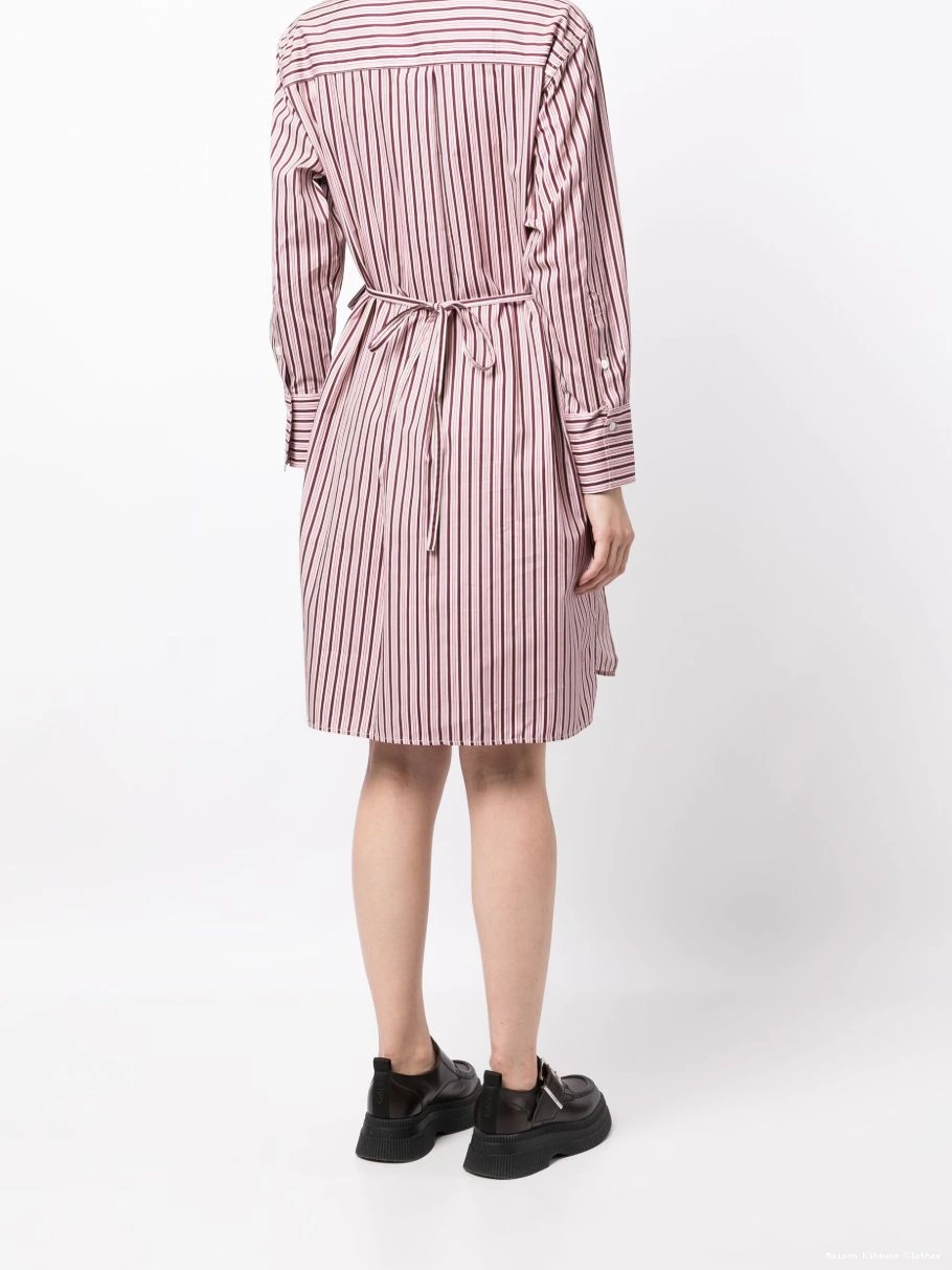 Cheap shirt minidress Women Maison Kitsune striped 0224