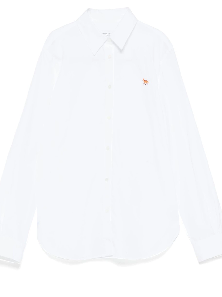 Affordable classic patch Maison baby fox Kitsune Women shirt cotton 0217