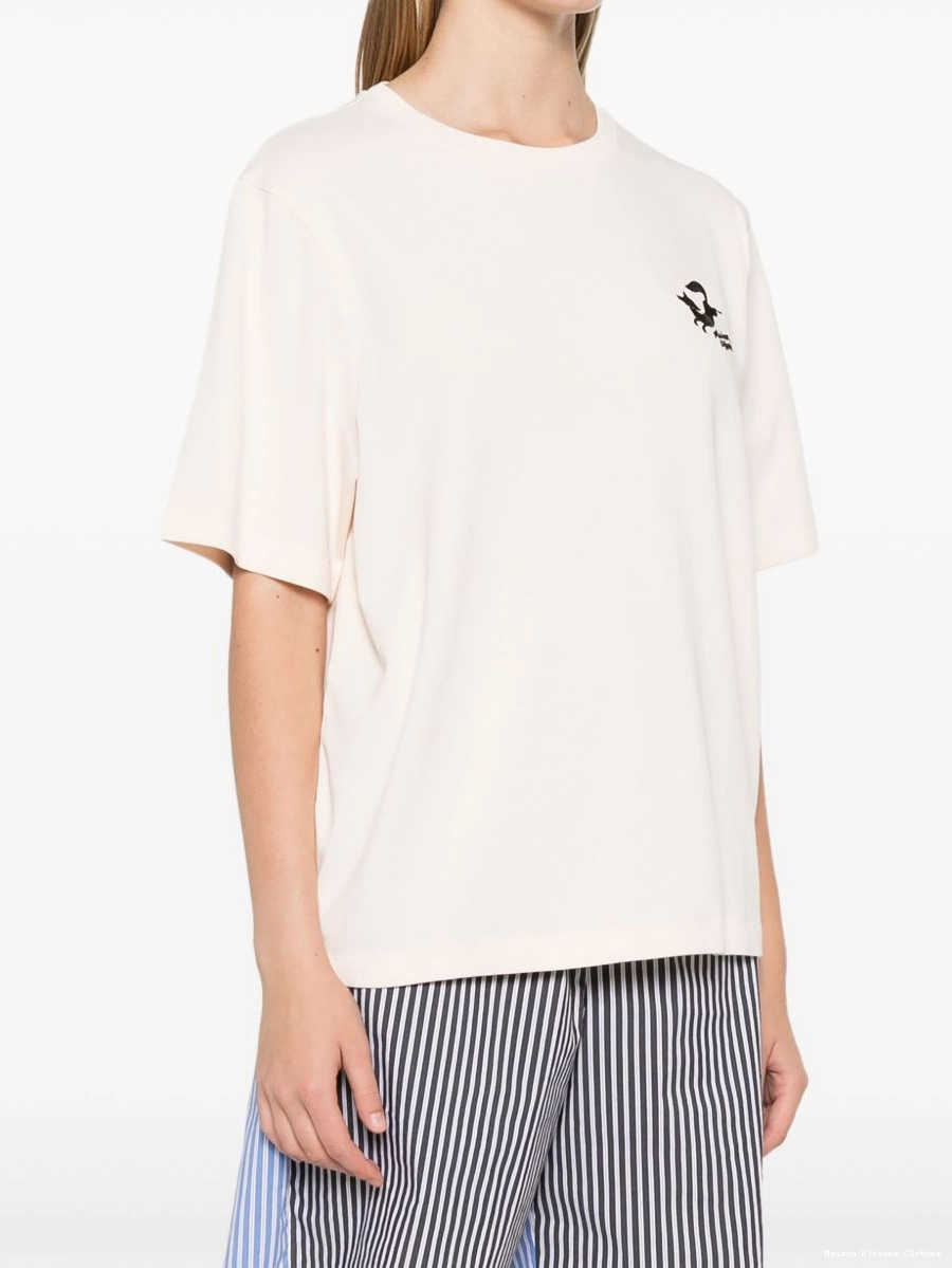 Affordable Fancy Kitsune T-shirt Women Fox Maison 0215